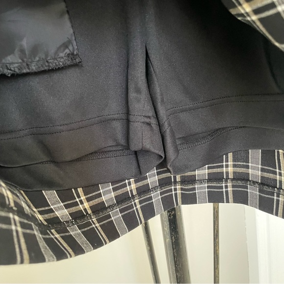 EP Pro Golf Skort Womens 4 Black Tan White Plaid Pockets Golfer Outdoors Casual - Picture 4 of 14